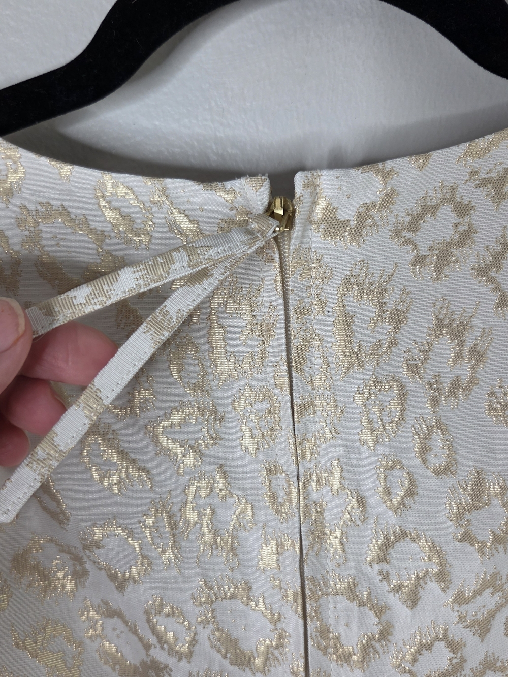 Lilly Pulitzer Calyssa 3/4 Sleeve Gold Dazzle Leopard Dress - Picture 8 of 10